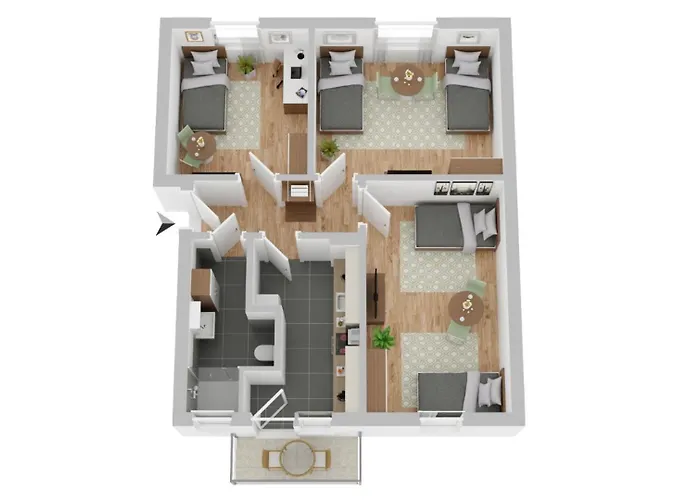 Apartman Cosyhomes24 - Traffic Connection And Balcony - Un02a